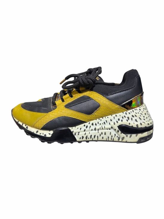 Steve Madden Shoes - Steve Madden Cliff Women's Yellow & Black Leather Wedge Sneaker /Shoes Size 6.5M